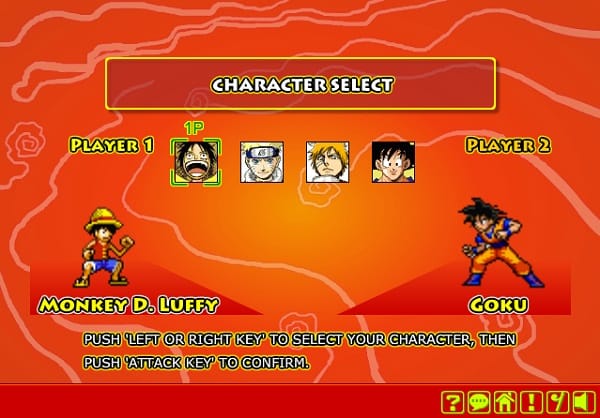 Chơi game Goku vs Naruto vs Luffy vs Ichigo Choi game Goku vs Naruto vs Luffy vs Ichigo