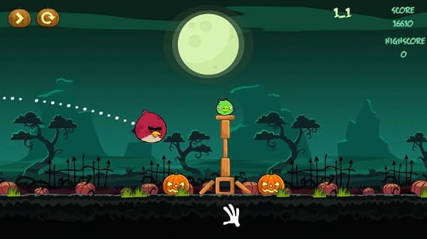 game Angry birds halloween hd