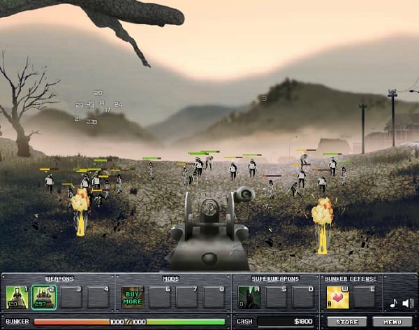 game ban xac song noi day mau xanh