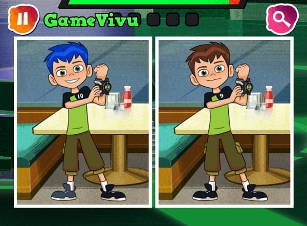 game Ben 10 tim diem khac nhau hinh anh 1