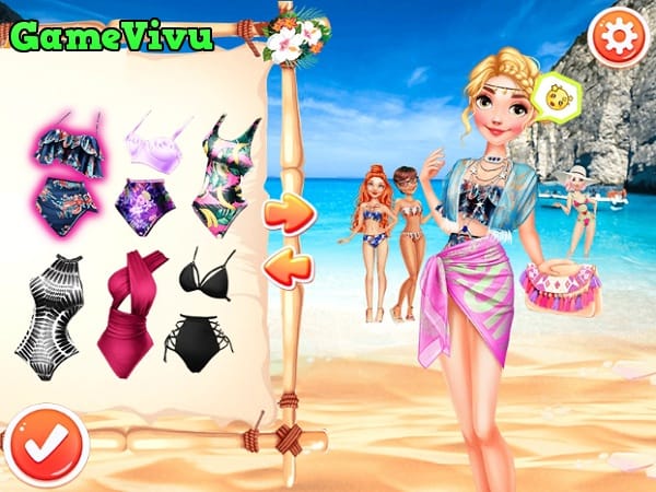 game Công chúa du lịch biển hình ảnh 2