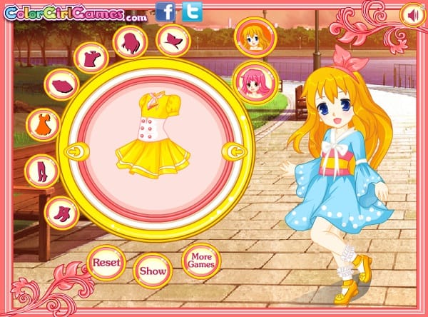 game Cong chua sinh doi thoi trang