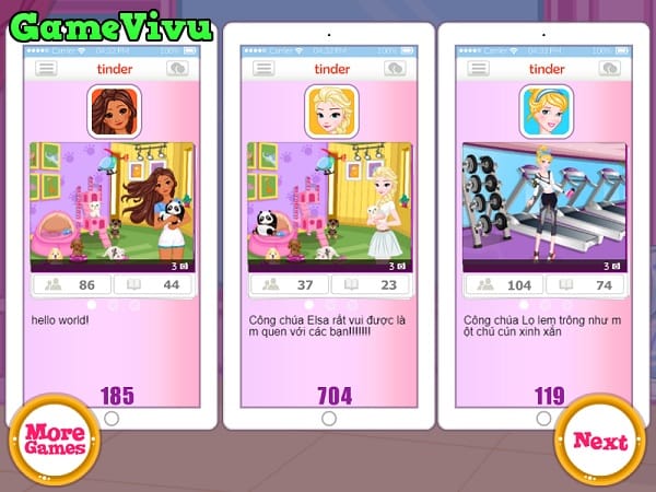 game Cuộc chiến Tinder princess tinder wars