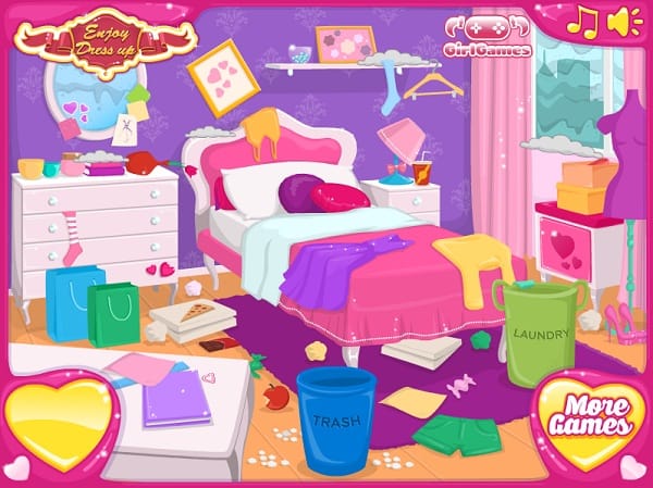 game Dọn dẹp phòng ngủ búp bê hình ảnh 1 game Don dep phong ngu bup be hinh anh 1