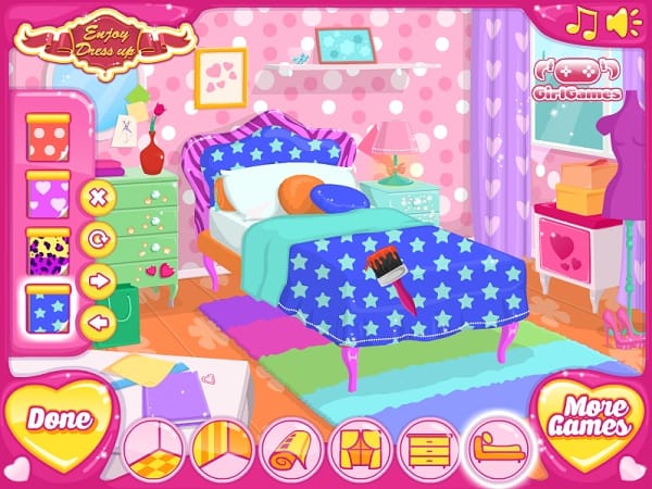 game Dọn dẹp phòng ngủ của búp bê baby game Don dep phong ngu cua bup be baby