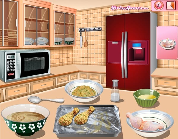 game Đùi gà chiên giòn rán kfc game Dui ga chien gion ran kfc