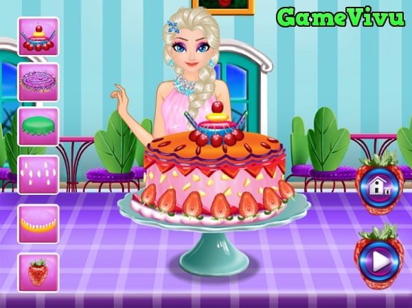game Elsa lam banh sinh nhat hinh anh 3