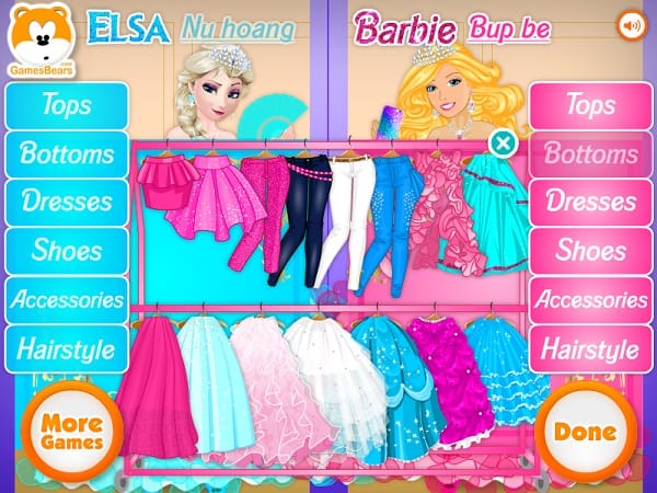 game Elsa vs Barbie 2 hinh anh 2
