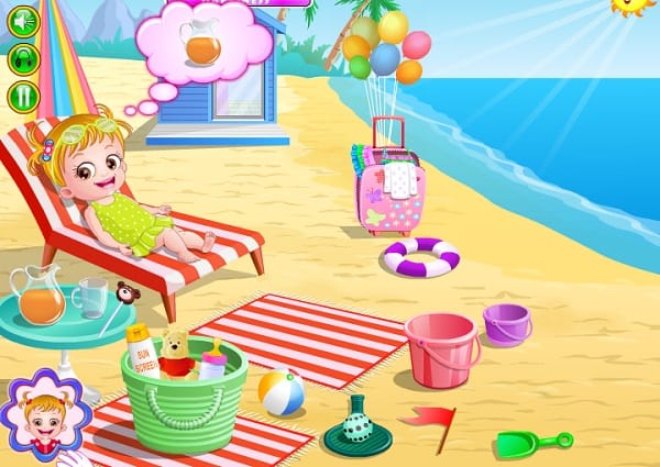 Game Em bé baby đi tắm biển hình ảnh Game Em be baby di tam bien hinh anh