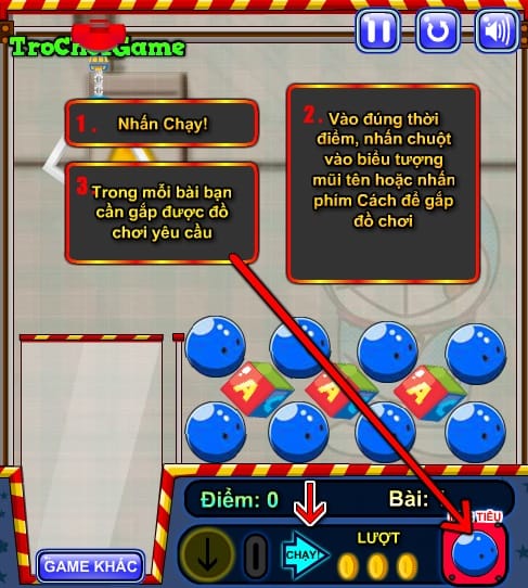 game Gắp thú nhồi bông Doremon miễn phí 24h game Gap thu nhoi bong Doremon mien phi 24h