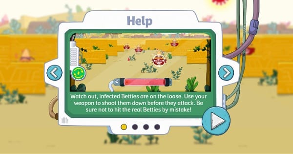 game Gio phieu luu virus Betty angry