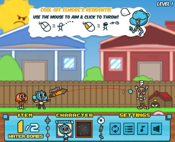 game Gumball bắn súng nước hình ảnh 2 game Gumball ban sung nuoc hinh anh 2