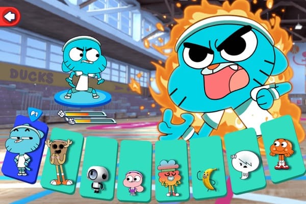 game Gumball tran dau nem dia Disc duel