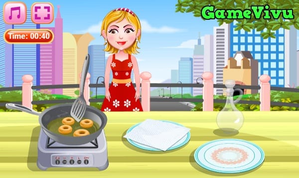 game Làm bánh Donut chiên hình ảnh 2 game Lam banh Donut chien hinh anh 2