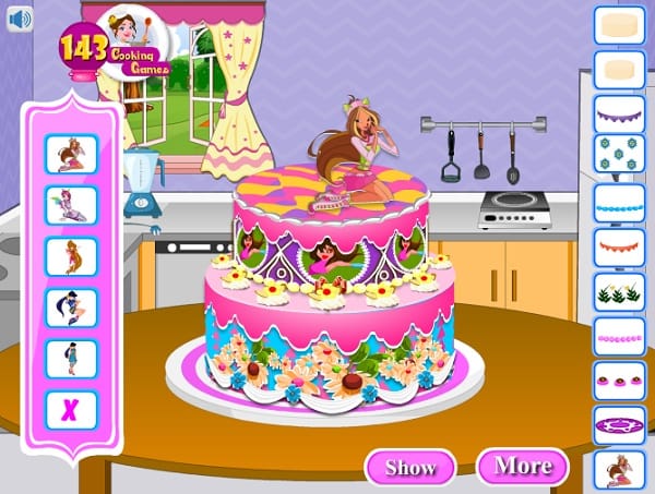 game Winx làm bánh kem hình ảnh 3 game Lam banh gato Winx hinh anh 3