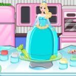Làm bánh nữ hoàng băng giá Elsa