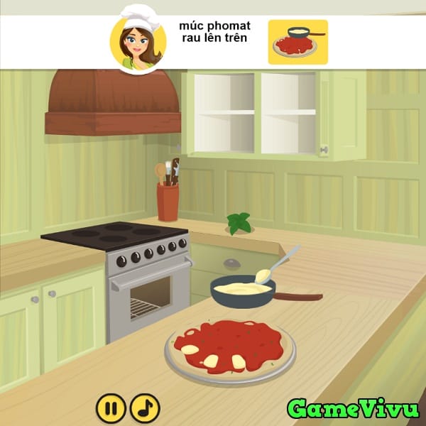 game Lam banh pizza chay hinh anh 3
