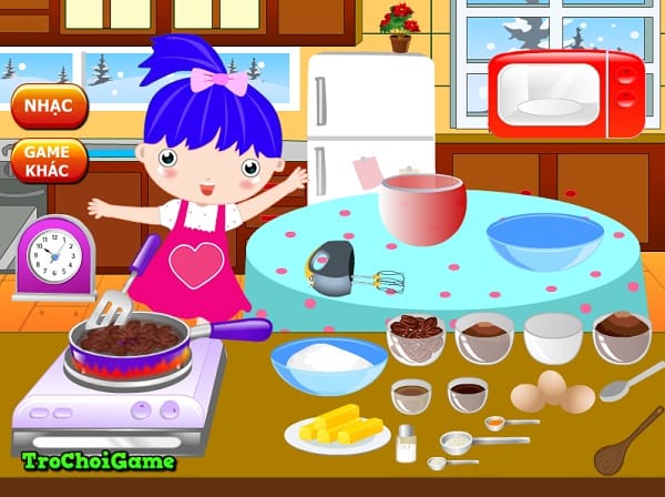 game Lam banh pudding nam moi hinh anh 1