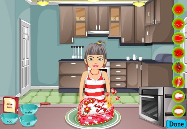 game Lam banh sinh nhat tang nguoi yeu ban gai