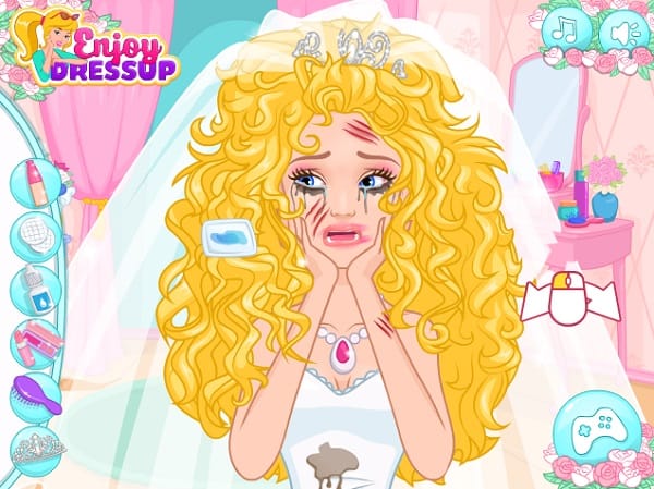 game Làm đẹp cho cô dâu Barie xinh đẹp game Lam dep cho co dau Barbie xinh dep