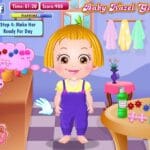 Làm tóc cho baby Hazel