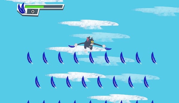 game Meo Tom tap bay freefalling tom