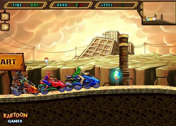 game Người nhện đua xe máy hình ảnh 2 game Nguoi nhen dua xe may hinh anh 2