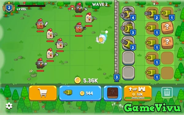 game Phòng thủ gà hình ảnh 1 game Phòng thủ gà hình ảnh 1