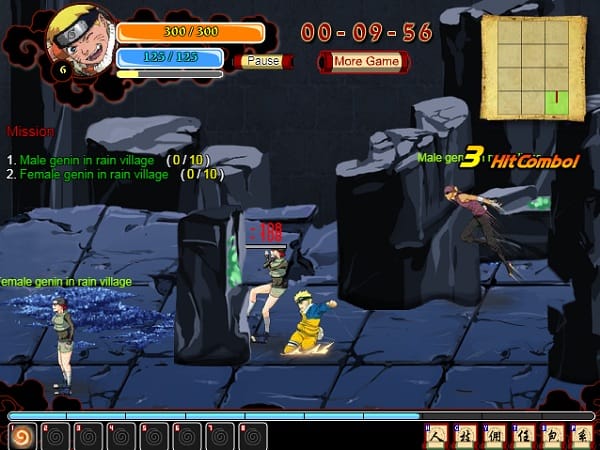 game Sieu anh hung ki su Naruto online