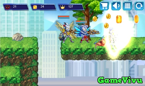 game Siêu nhân điện quang 2 người chơi