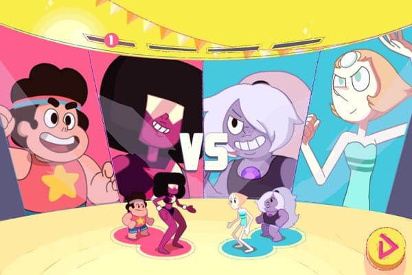 game Steven Universe danh bong chuyen
