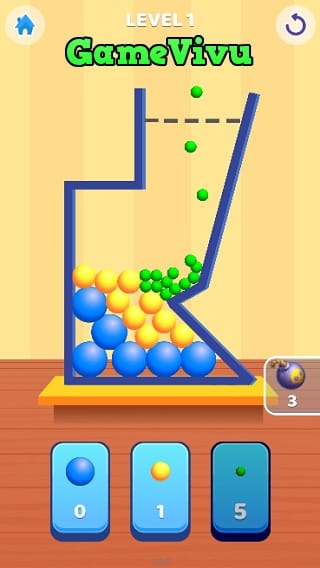 game Thả bóng vào bình hình ảnh 1