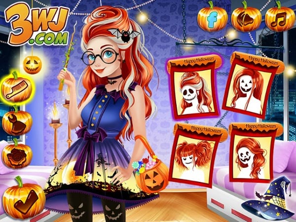 game Thu thach cong chua halloween hinh anh 2