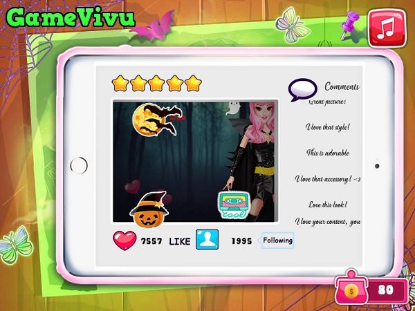 game Thử thách thời trang halloween hình ảnh 3