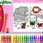 Tô màu Hello Kitty