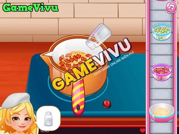 game Làm mì Carbonara hình ảnh 2