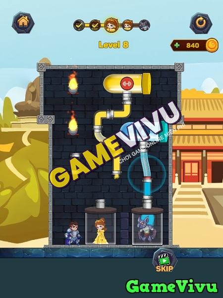 game Hero Pipe Rescue: Water Puzzle hình ảnh 1